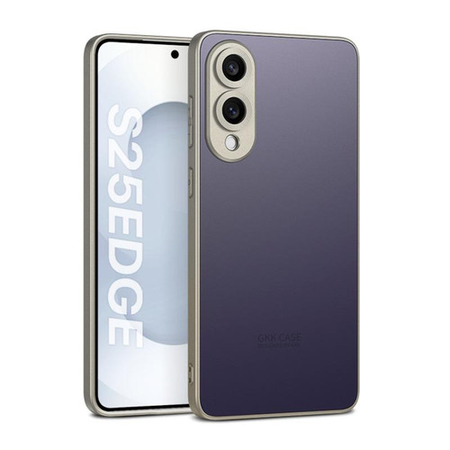 Samsung Galaxy S25 Edge 5G GKK Skin Feel PC Hybrid TPU Phone Case - Titanium Purple