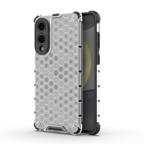 Samsung Galaxy S25 Edge 5G Honeycomb Shockproof Phone Case - White