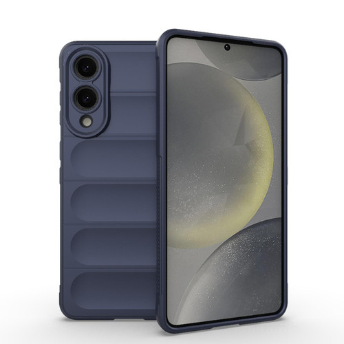 Samsung Galaxy S25 Edge 5G Magic Shield TPU + Flannel Phone Case - Dark Blue Samsung Galaxy S25 Edge 5G Magic Shield TPU + Flannel Phone Case - Dark Blue