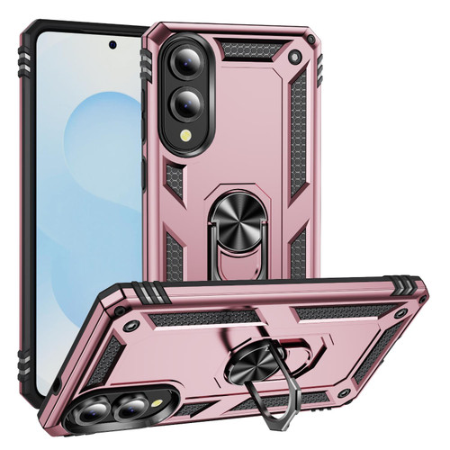 Samsung Galaxy S25 Edge 5G Shockproof TPU + PC Phone Case - Rose Gold