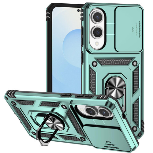 Samsung Galaxy S25 Edge 5G Sliding Camshield Holder Phone Case - Green
