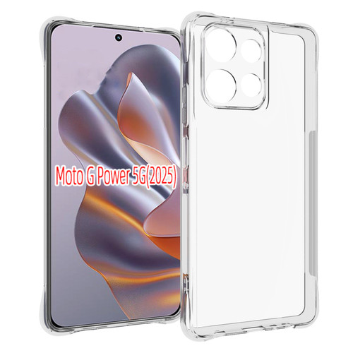 Moto G Power 2025 Shockproof Non-slip Thickening TPU Phone Case - Transparent