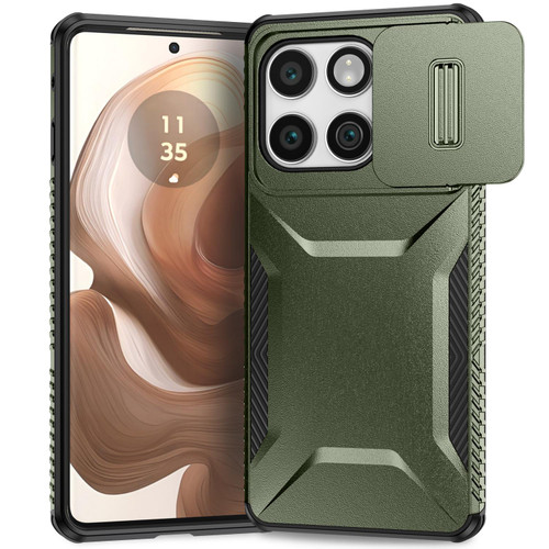 Motorola Edge 2025 Sliding Camshield Phone Case - Alpine Green