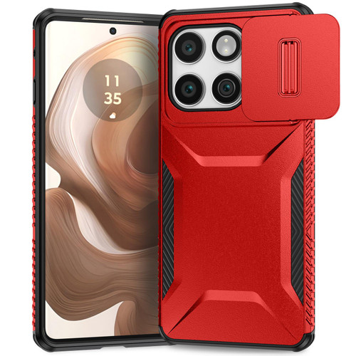 Motorola Edge 2025 Sliding Camshield Phone Case - Red