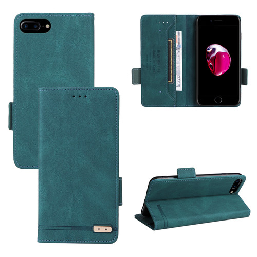 iPhone 7 / 8 / SE 2020 / SE 2022 Magnetic Clasp Leather Phone Case - Green