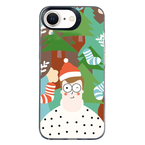 iPhone 7 / 8 / SE 2020 / SE 2022 Christmas Series PC Full Coverage Pattern Phone Case - CK061 Black
