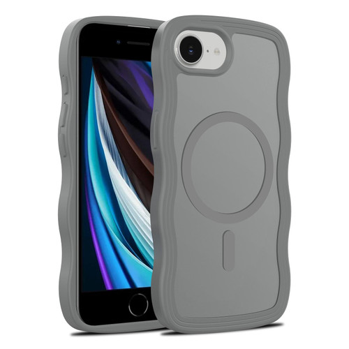 iPhone 7 / 8 / SE 2020 / SE 2022 Skin Feel Wave Texture MagSafe Phone Case - Grey