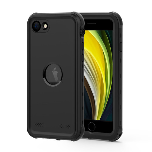 iPhone 7 / 8 / SE 2020 / SE 2022 RedPepper Shockproof Waterproof Solid Color PC + TPU Protective Case - Black