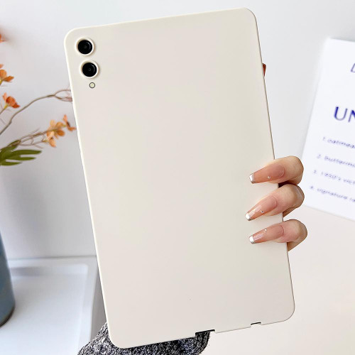 Samsung Galaxy Tab S9+ / S9 FE+ / S10+ Oil Spray Skin-friendly TPU Tablet Case - Milk White