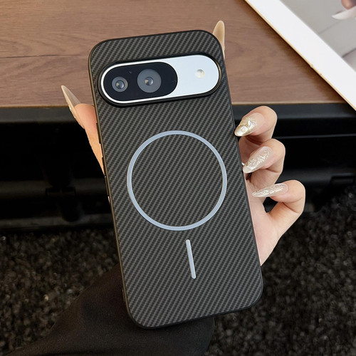 Google Pixel 10 / 10 Pro Carbon Fiber Texture MagSafe Phone Case - Black