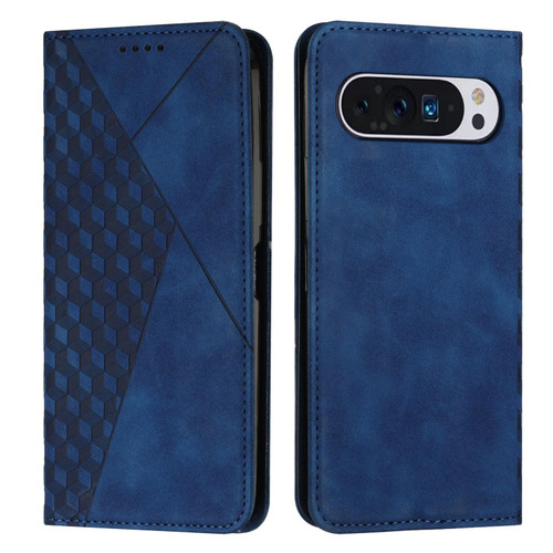 Google Pixel 10 / 10 Pro Diamond Splicing Skin Feel Magnetic Leather Phone Case - Blue