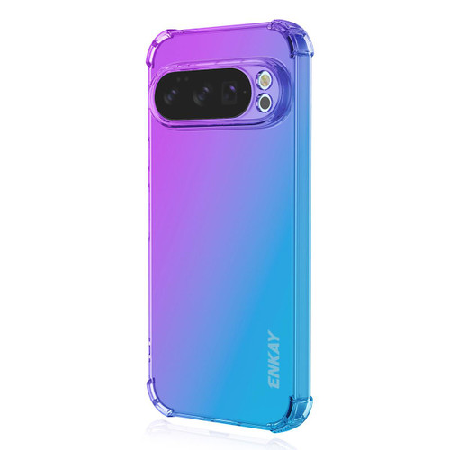 Google Pixel 10 / 10 Pro ENKAY Hat-Prince Gradient Airbag TPU Phone Case - Purple Blue