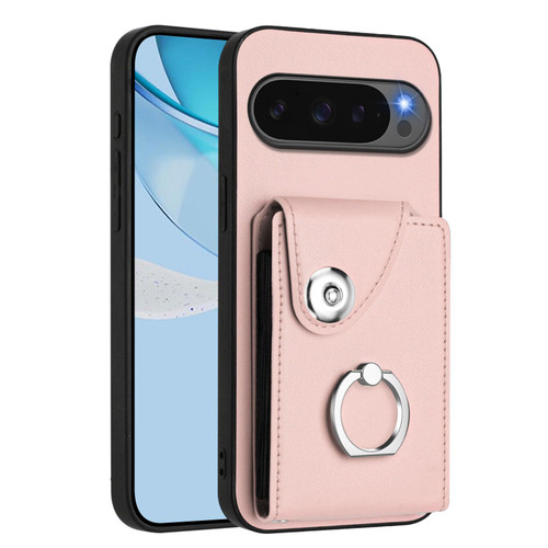 Google Pixel 10 / 10 Pro Organ Card Bag Ring Holder Phone Case - Pink