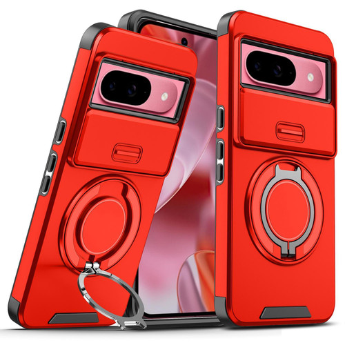 Google Pixel 10 / 10 Pro Sliding Camshield Ring Holder Phone Case - Red