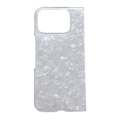Google Pixel 10 Pro Fold Pearlescent Shell Texture Phone Case - White