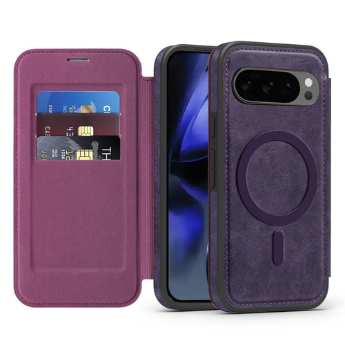 Google Pixel 10 Pro Linton MagSafe Leather Phone Case - Purple