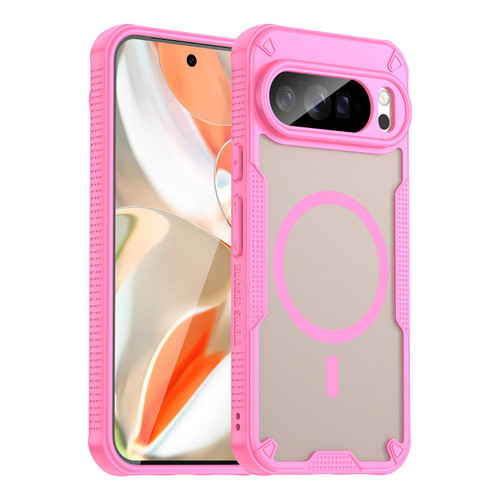 Google Pixel 10 Pro XL Armor Glaze MagSafe Magnetic Phone Case - Pink