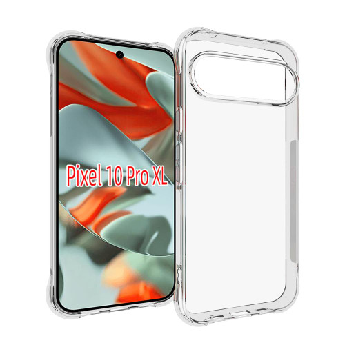 Google Pixel 10 Pro XL Shockproof Non-slip Thickening TPU Phone Case - Transparent
