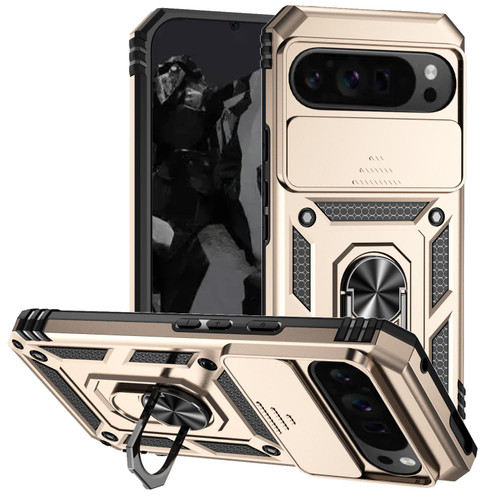 Google Pixel 10 Pro XL Sliding Camshield Holder Phone Case - Gold