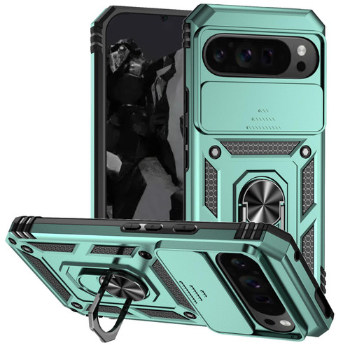 Google Pixel 10 Pro XL Sliding Camshield Holder Phone Case - Green