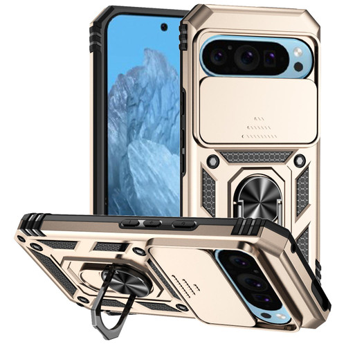 Google Pixel 10 Sliding Camshield Holder Phone Case - Gold