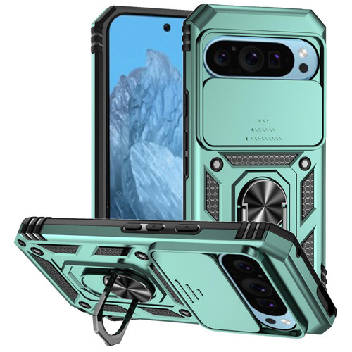 Google Pixel 10 Sliding Camshield Holder Phone Case - Green