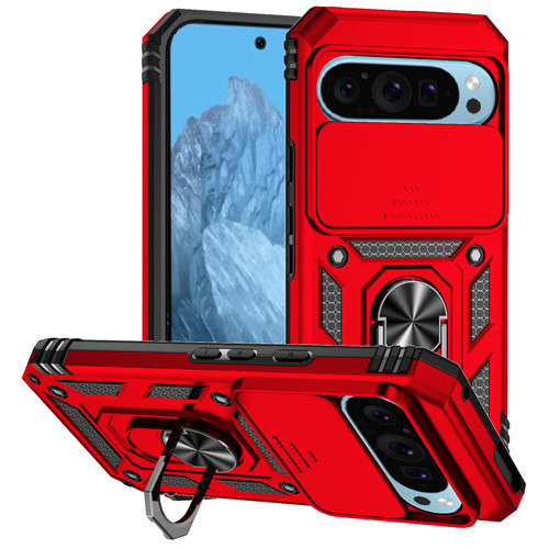 Google Pixel 10 Sliding Camshield Holder Phone Case - Red