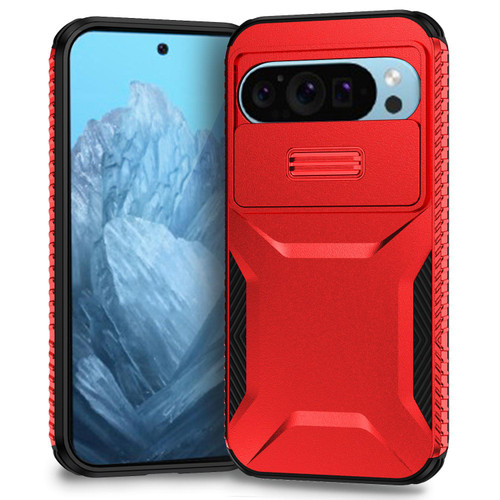 Google Pixel 9 / 9 Pro / 10 / 10 Pro Sliding Camshield Phone Case - Red Google Pixel 9 / 9 Pro / 10 / 10 Pro Sliding Camshield Phone Case - Red