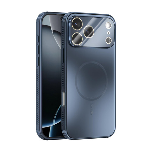 iPhone 17 Pro Max ABEEL Heat Dissipation Frosted MagSafe Phone Case with Lens Film - Dark Blue