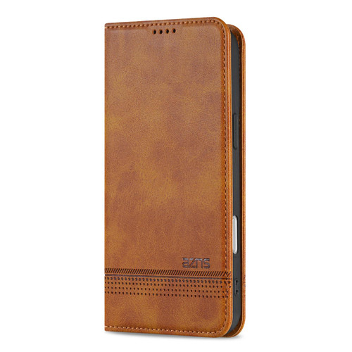 iPhone 17 Pro Max AZNS Magnetic Calf Texture Flip Leather Phone
