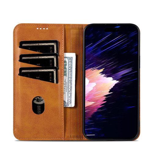 iPhone 17 Pro Max AZNS Magnetic Calf Texture Flip Leather Phone