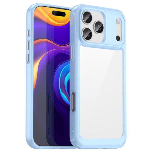 iPhone 17 Pro Max Colorful Series Acrylic + TPU Phone Case - Blue