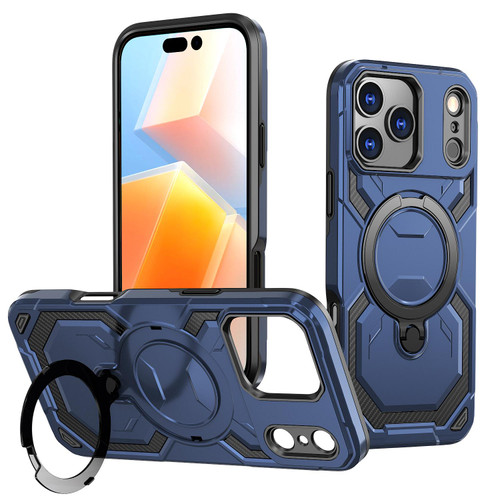 iPhone 17 Pro Max Cooling MagSafe Holder Phone Case - Blue
