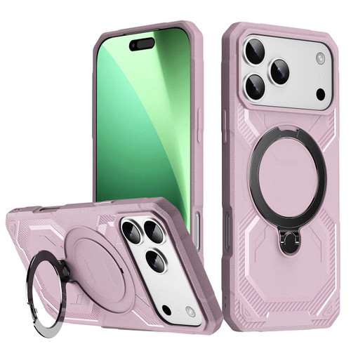 iPhone 17 Pro Max Frosted MagSafe Holder Phone Case - Pink