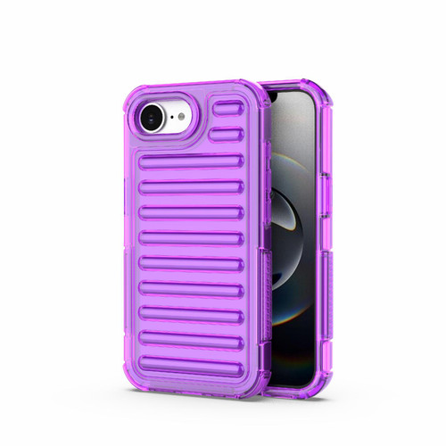 iPhone 17 Pro Max High Transparency TPU Hybrid PC Airbag Phone Case - Transparent Purple