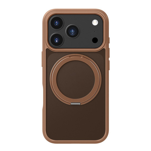 iPhone 17 Pro Max Kalebol Frosted MagSafe Holder Acrylic Hybrid TPU Phone Case - Desert Gold iPhone 17 Pro Max Kalebol Frosted MagSafe Holder Acrylic Hybrid TPU Phone Case - Desert Gold