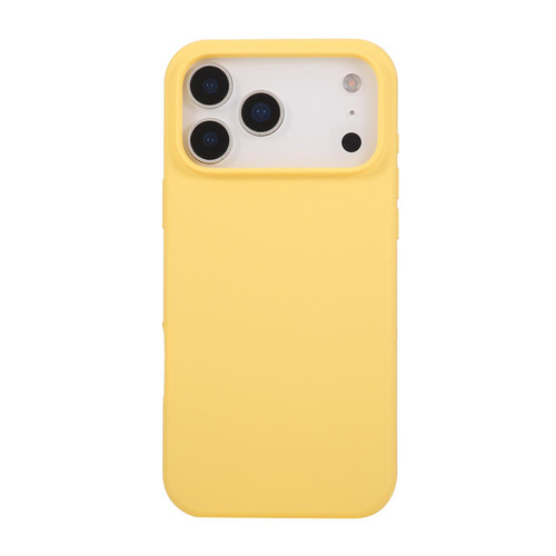 iPhone 17 Pro Max Liquid Silicone Phone Case - Yellow iPhone 17 Pro Max Liquid Silicone Phone Case - Yellow