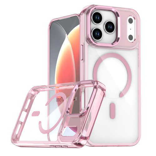 iPhone 17 Pro Max MagSafe Magnetic Clear Phone Case - Pink