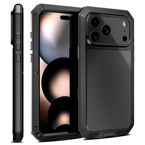 iPhone 17 Pro Max Shockproof IP54 Life Waterproof Phone Case - Black