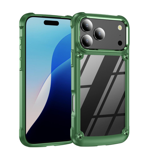 iPhone 17 Pro Max TPU + PC Lens Protection Phone Case - Green iPhone 17 Pro Max TPU + PC Lens Protection Phone Case - Green