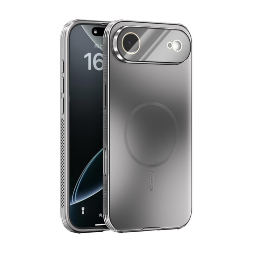 iPhone Air ABEEL Heat Dissipation Frosted MagSafe Phone Case with Lens Film - Silver