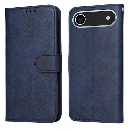 iPhone Air Classic Calf Texture Flip Leather Phone Case - Blue