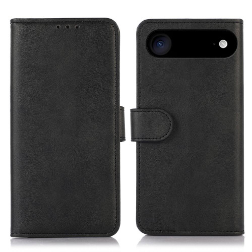 iPhone Air Cow Texture Leather Phone Case - Black