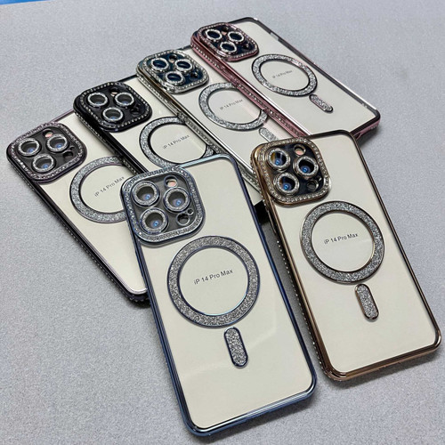 iPhone Air Diamond Plated MagSafe TPU Phone Case - Gold
