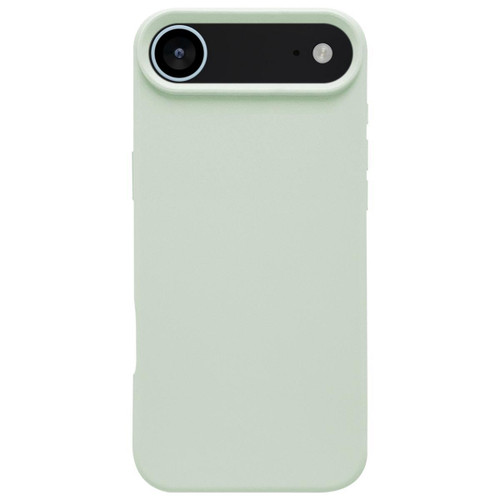 iPhone Air Dopamine Simple Imitation Liquid Silicone Phone Case - Milk Green