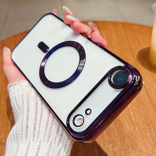 iPhone Air Electroplating MagSafe Phone Case - Dark Purple