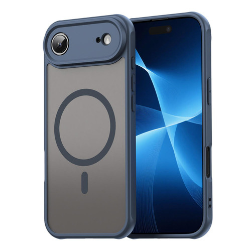 iPhone Air Fan Dun Series TPU Hybrid PC Frosted Magsafe Phone Case - Blue