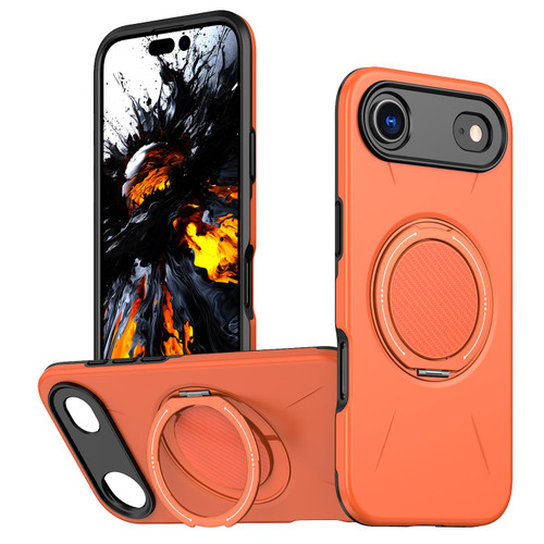 iPhone Air Kalebol Magnetic MagSafe Rotation Holder PC Phone Case - Orange
