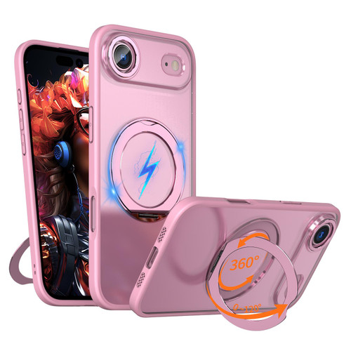 iPhone Air kalebol MagSafe Metal Ring Holder Phone Case - Pink