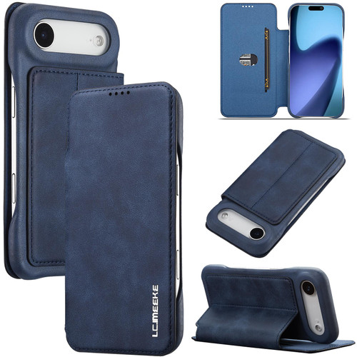iPhone Air LC.IMEEKE Hon Ancient Series Flip Leather Phone Case - Blue